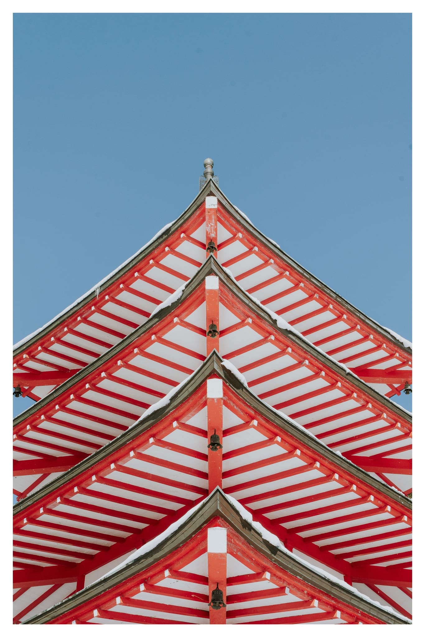 Red Pagoda, Winter Sky